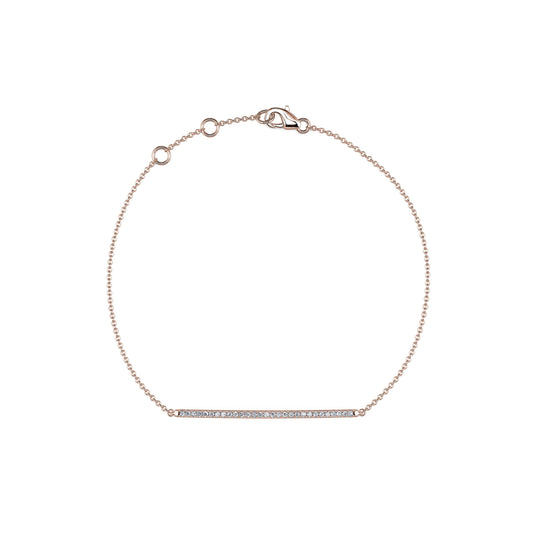Linea&nbsp;-&nbsp;Bracelet diamant or rose #2
