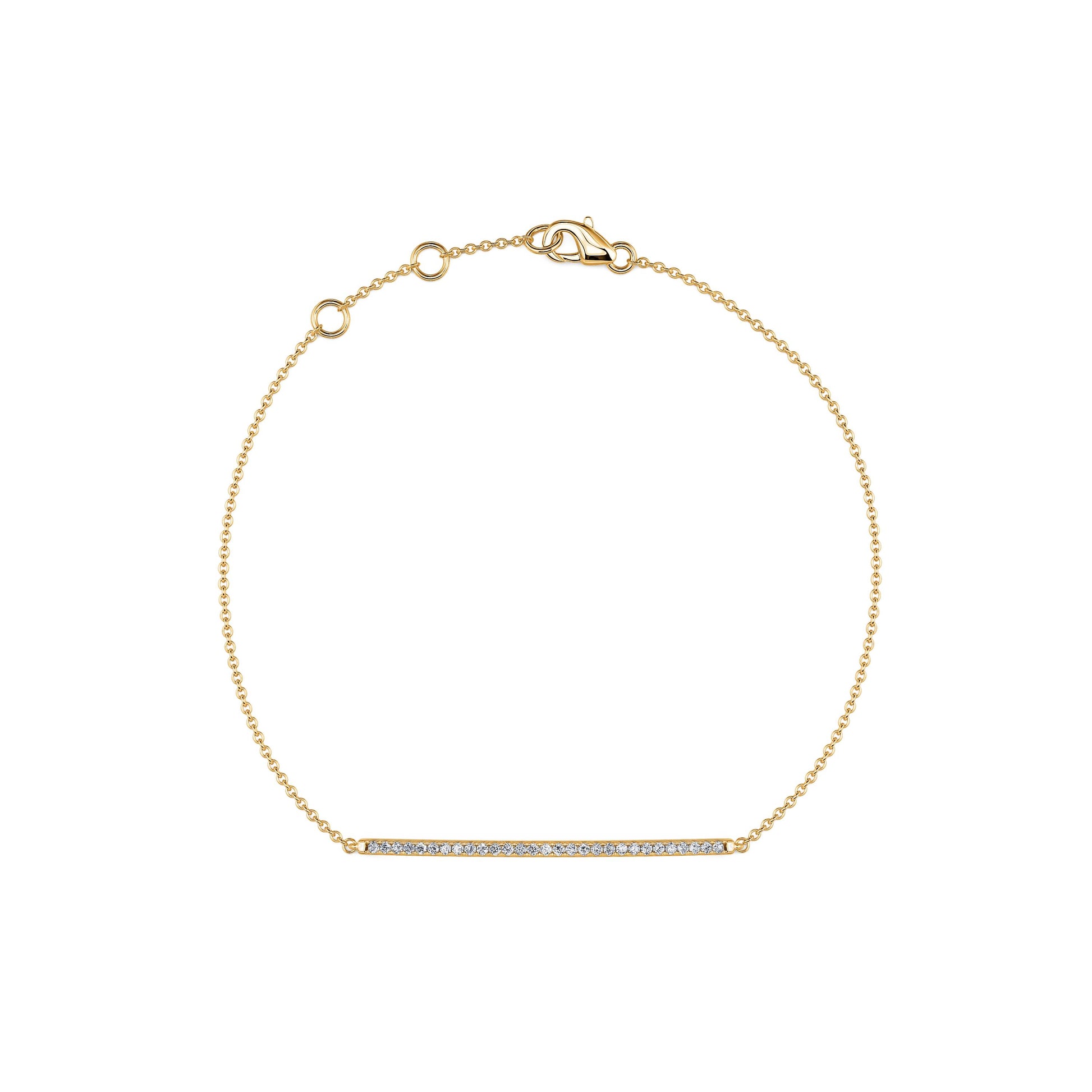 Bracelet diamant or jaune Linea 2