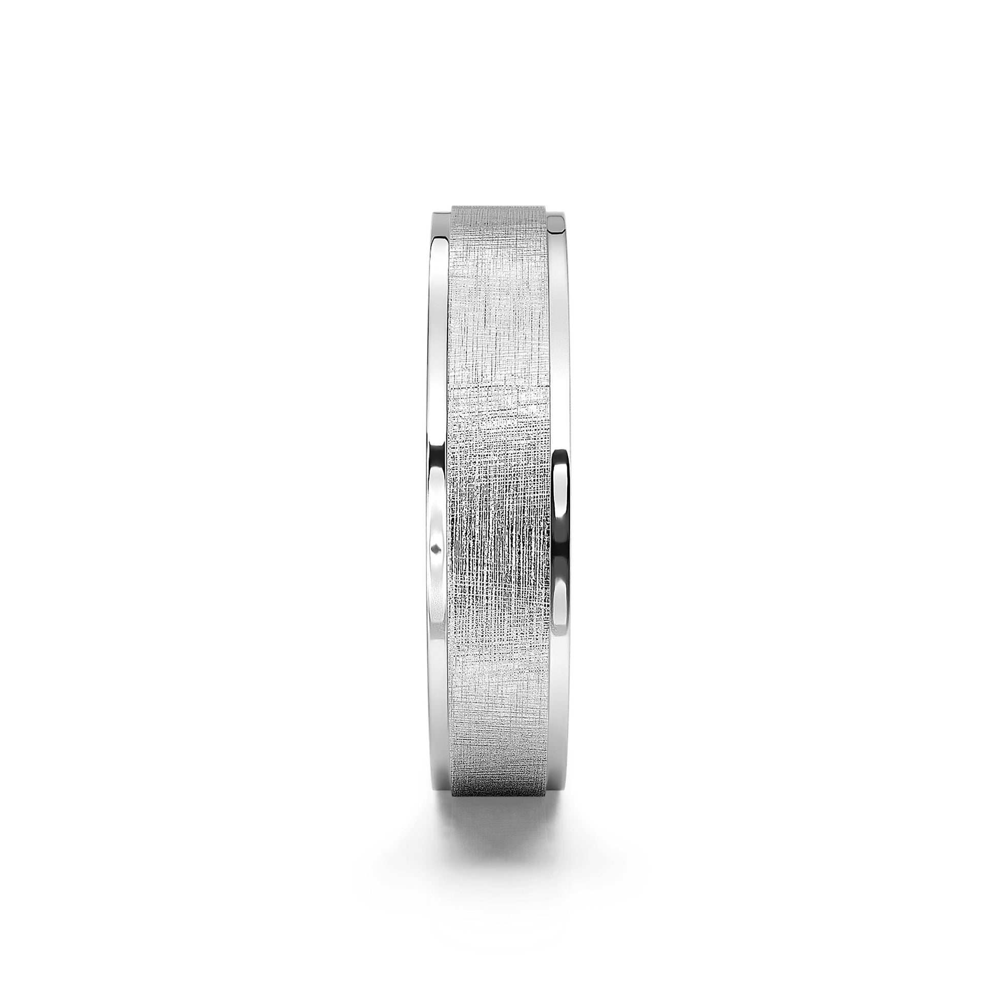 Alliance givrée or blanc Louis 3