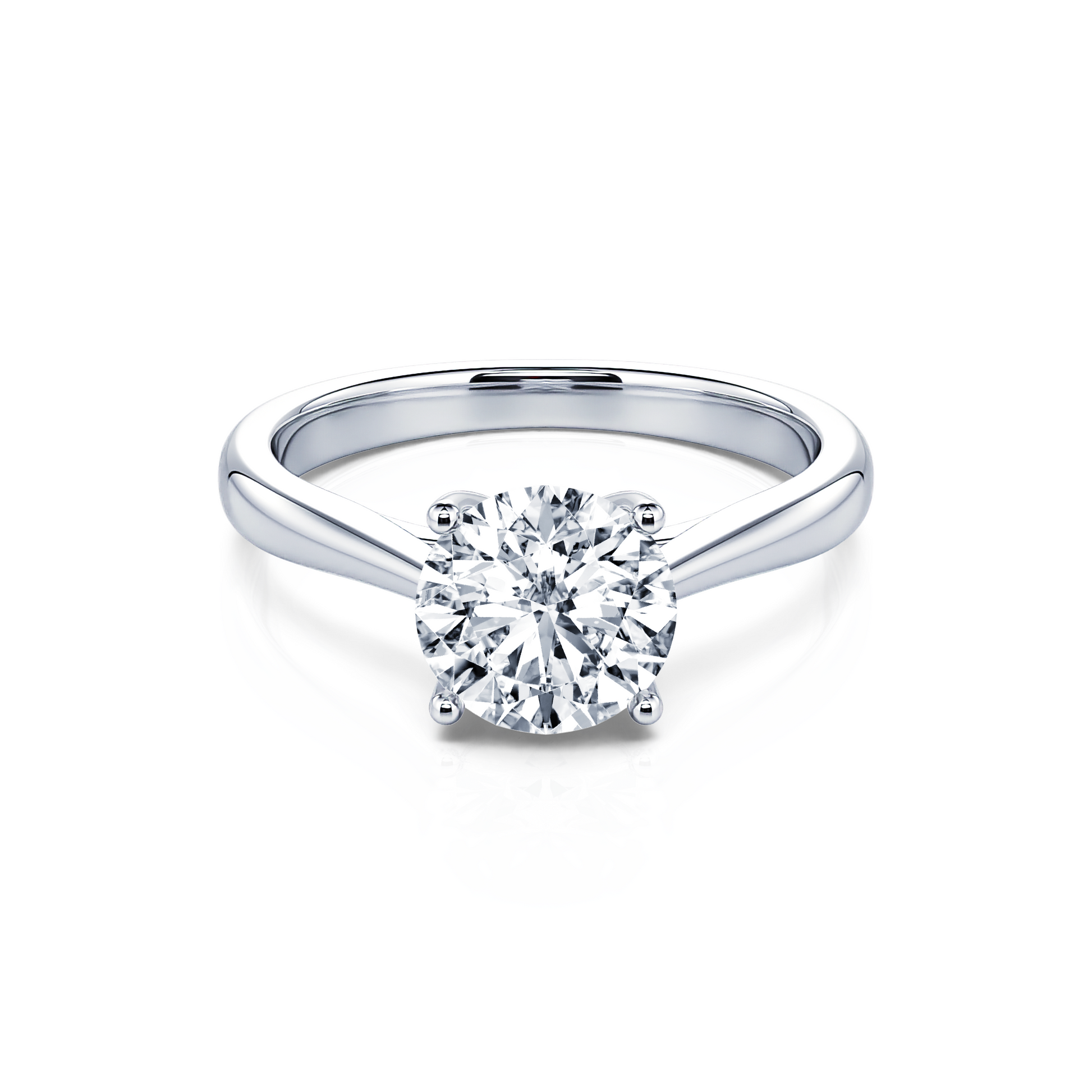 Solitaire diamant platine Soline 1