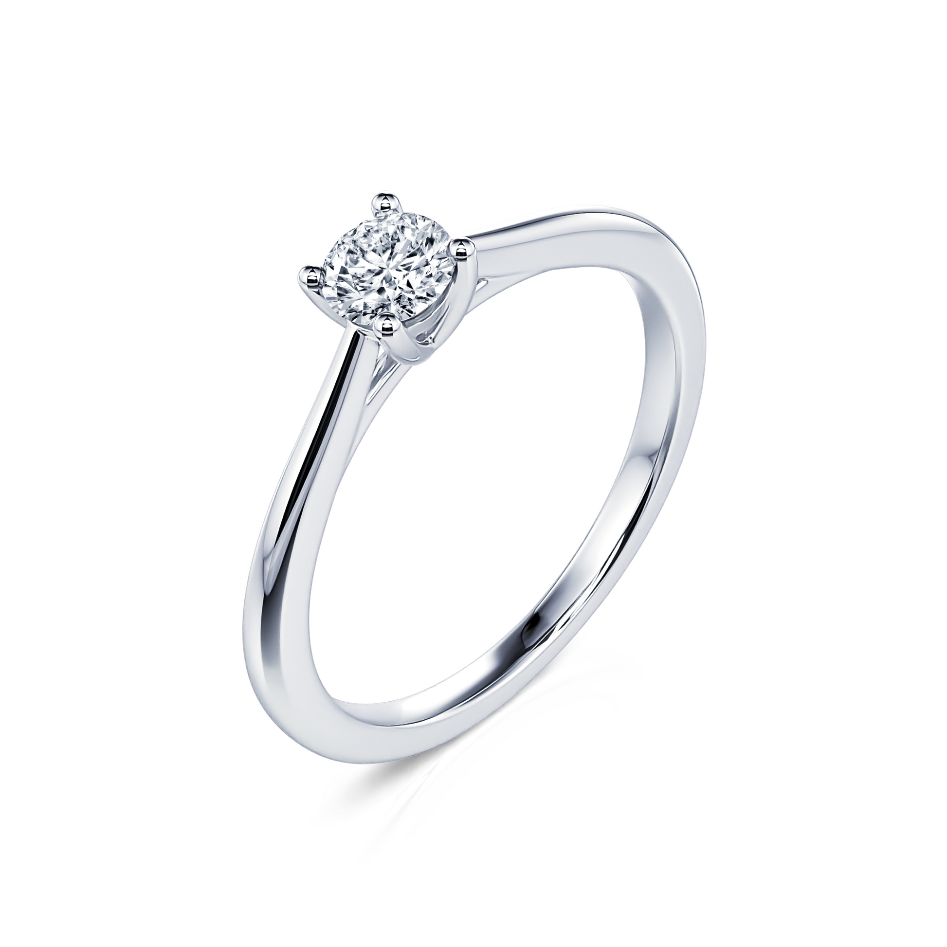 Solitaire diamant platine Soline 2