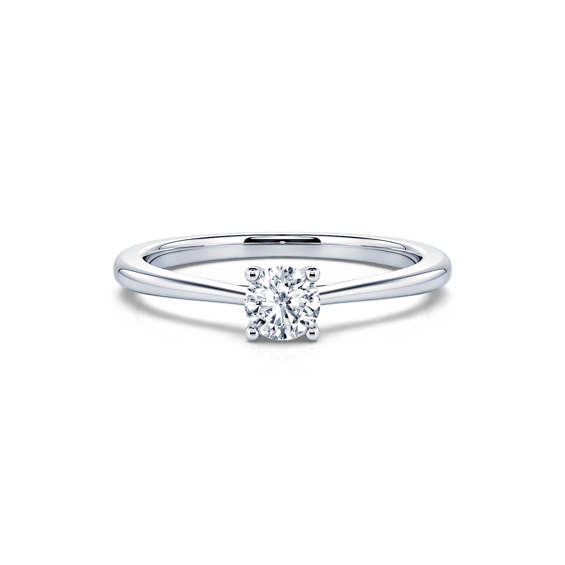 Solitaire diamant platine Soline 1