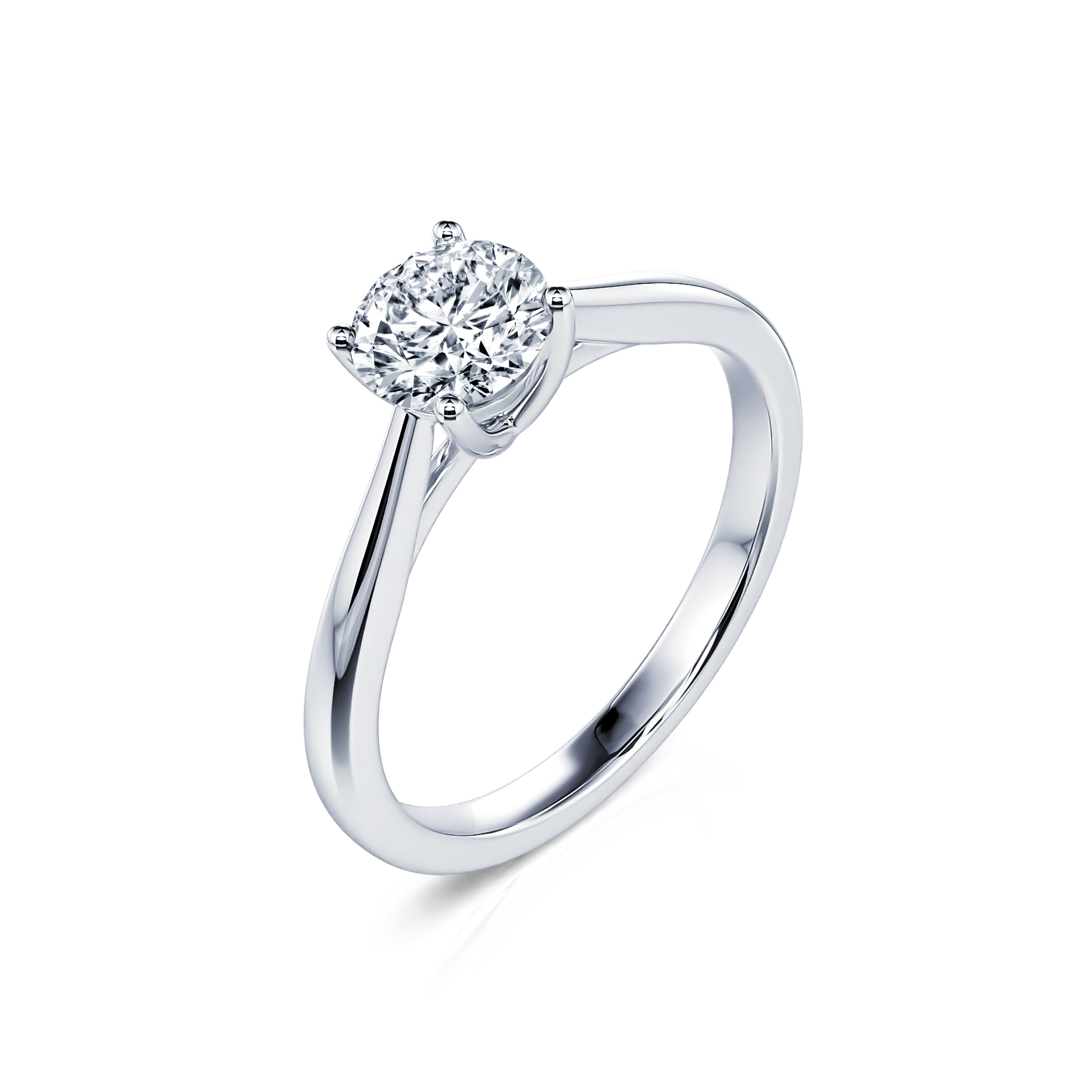 Solitaire diamant platine Soline 2