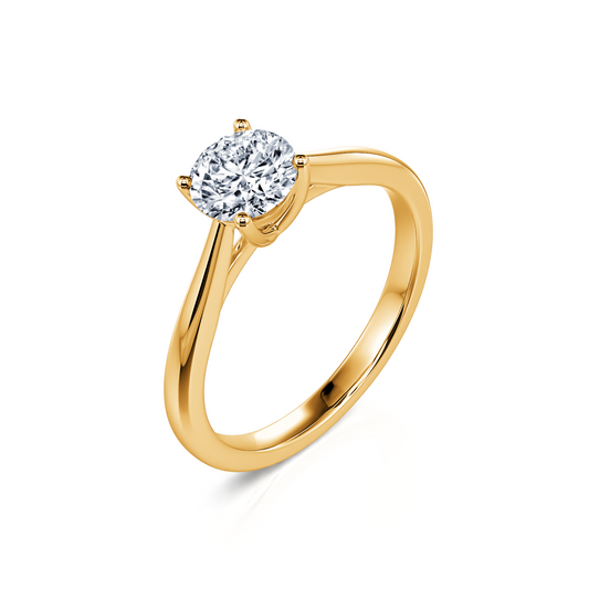 Soline Lab - Solitaire or jaune diamant de synthèse #2