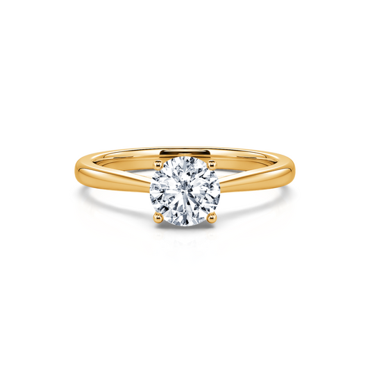 Soline Lab - Solitaire or jaune diamant de synthèse #1