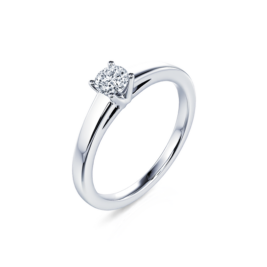 Nora - Solitaire diamant platine #2