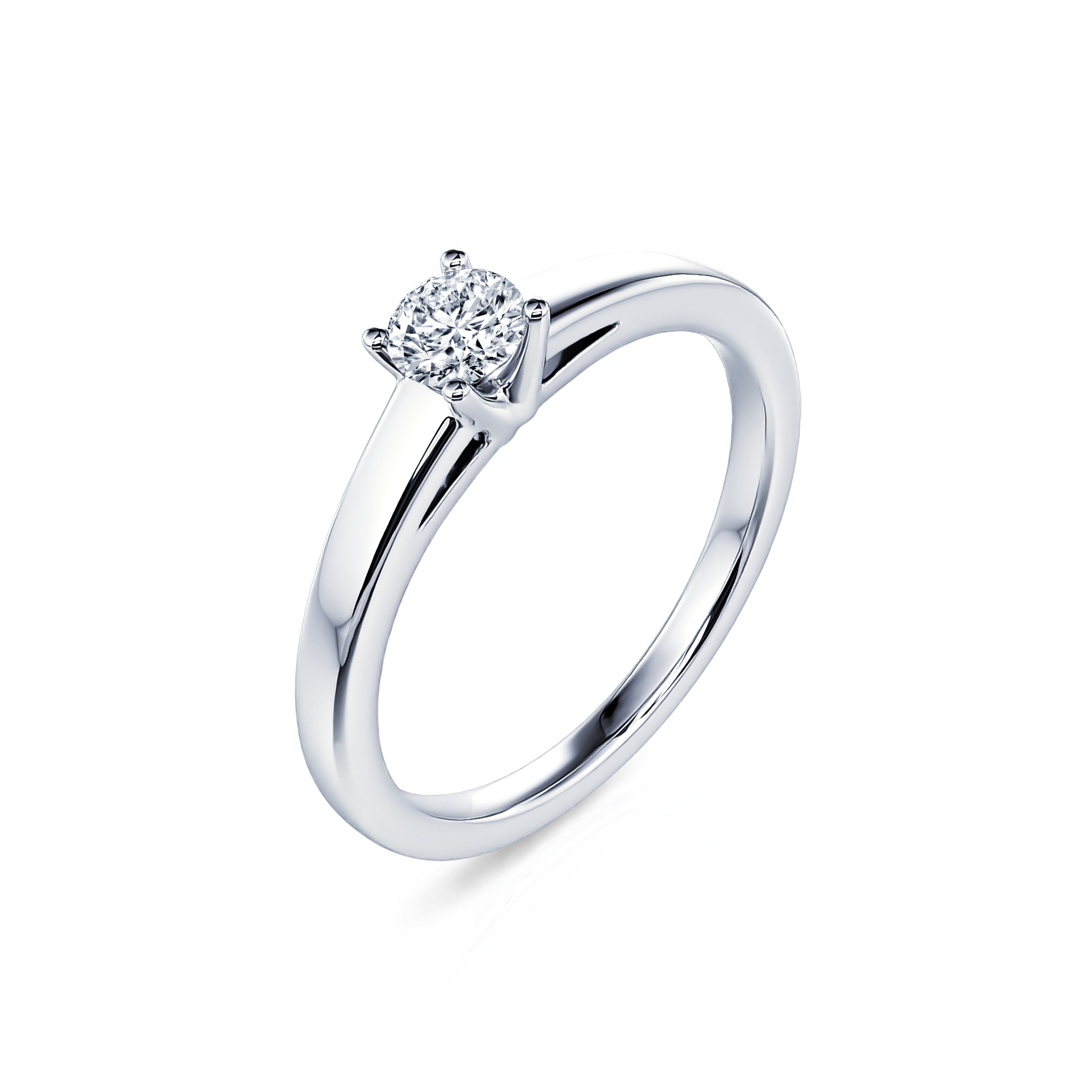 Solitaire diamant platine Nora 2