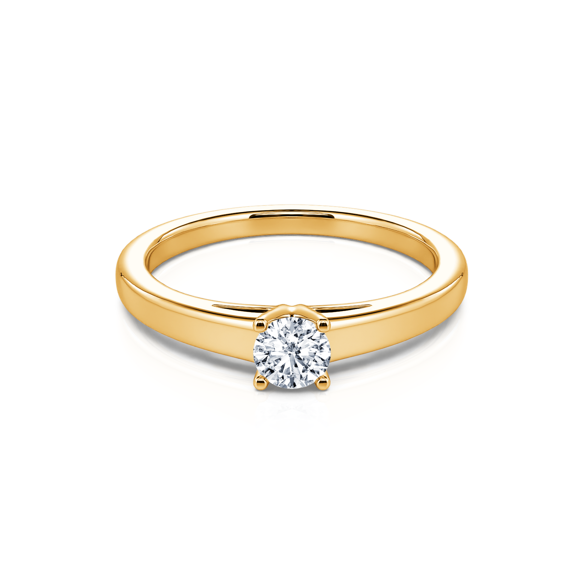 Solitaire diamant or jaune Nora 3