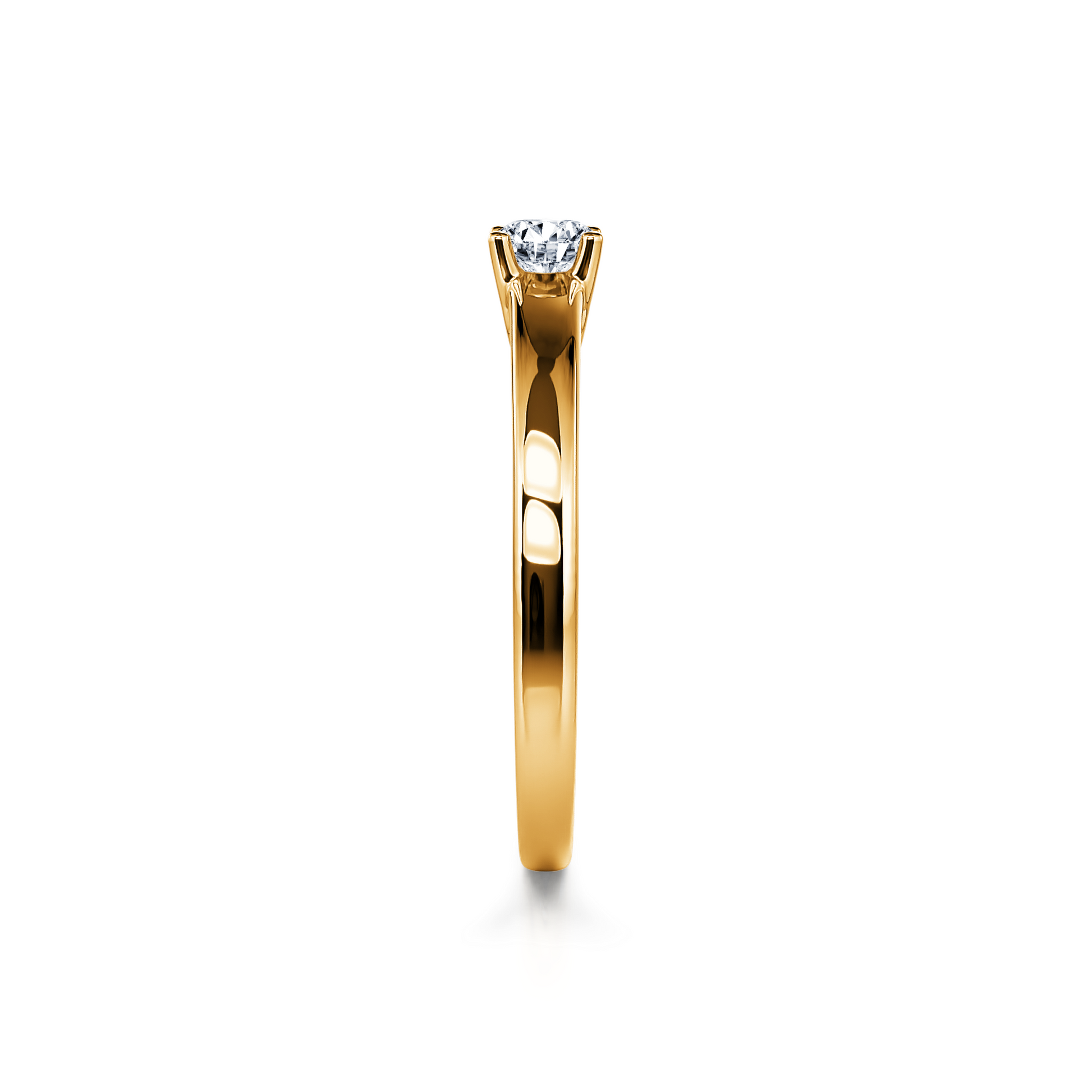 Solitaire diamant or jaune Nora 4