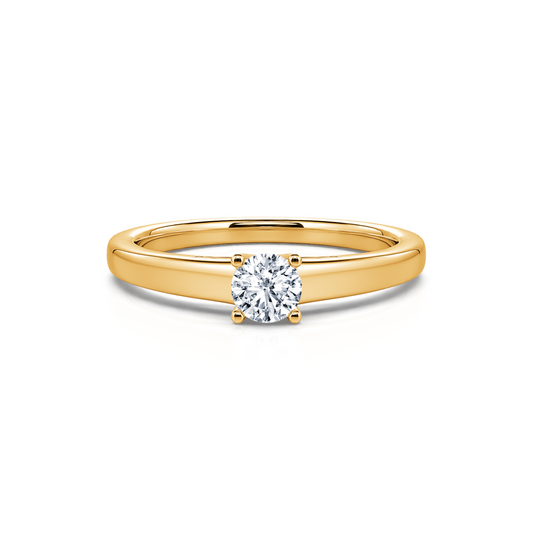 Nora - Solitaire diamant or jaune #1