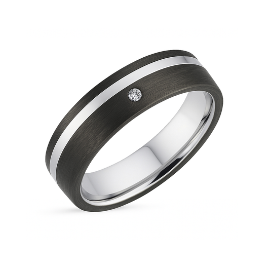 Jonas&nbsp;-&nbsp;Alliance or blanc, carbone et diamant #1