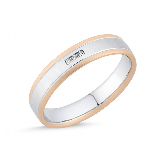 Luan&nbsp;-&nbsp;Alliance or blanc, or rose et diamant #1