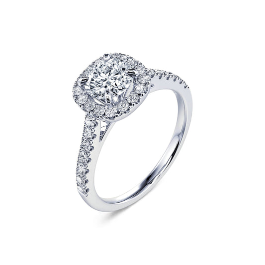 Sienne Lab&nbsp;-&nbsp;Solitaire diamant de synthèse en platine #2