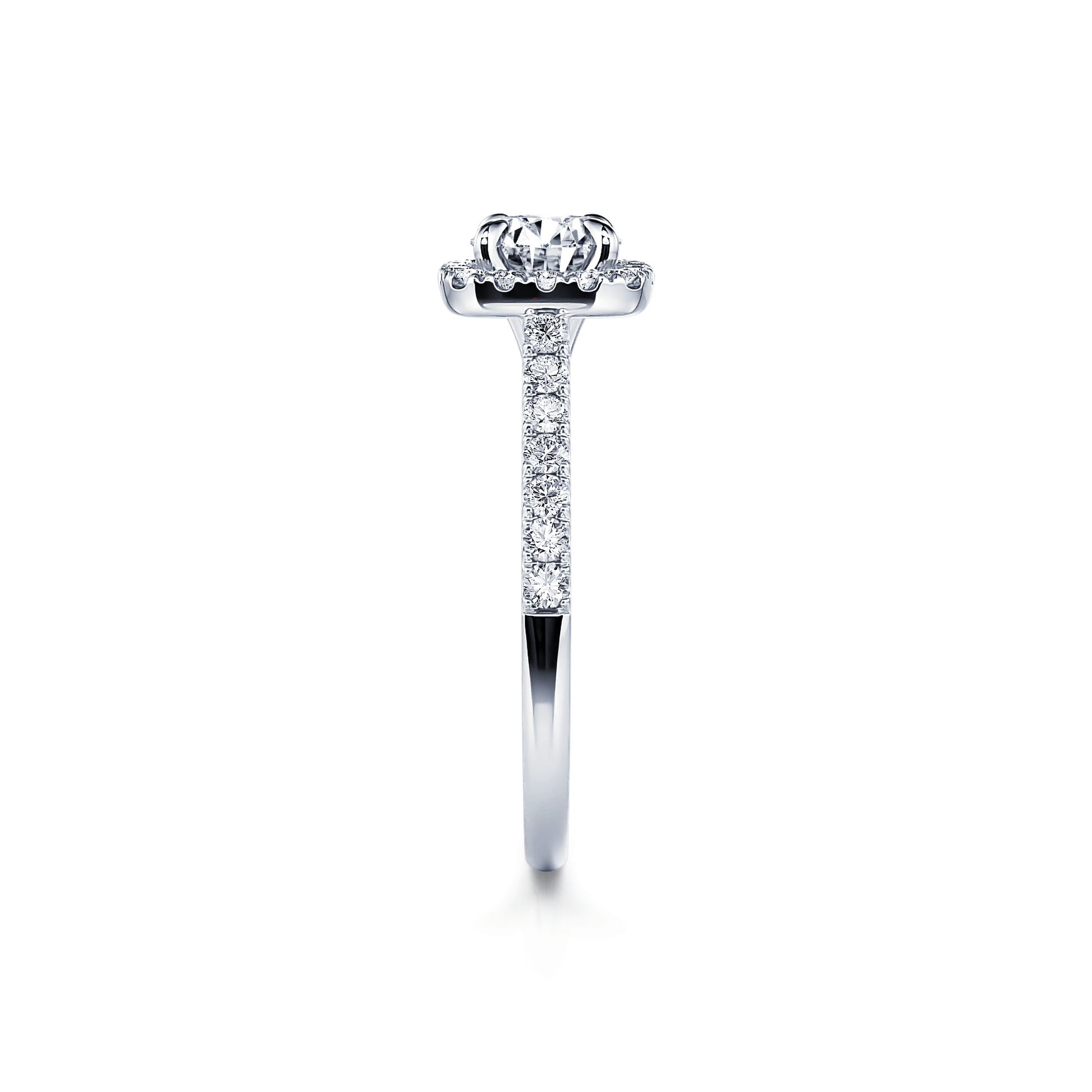 Solitaire diamant de synthèse en platine Sienne Lab 3