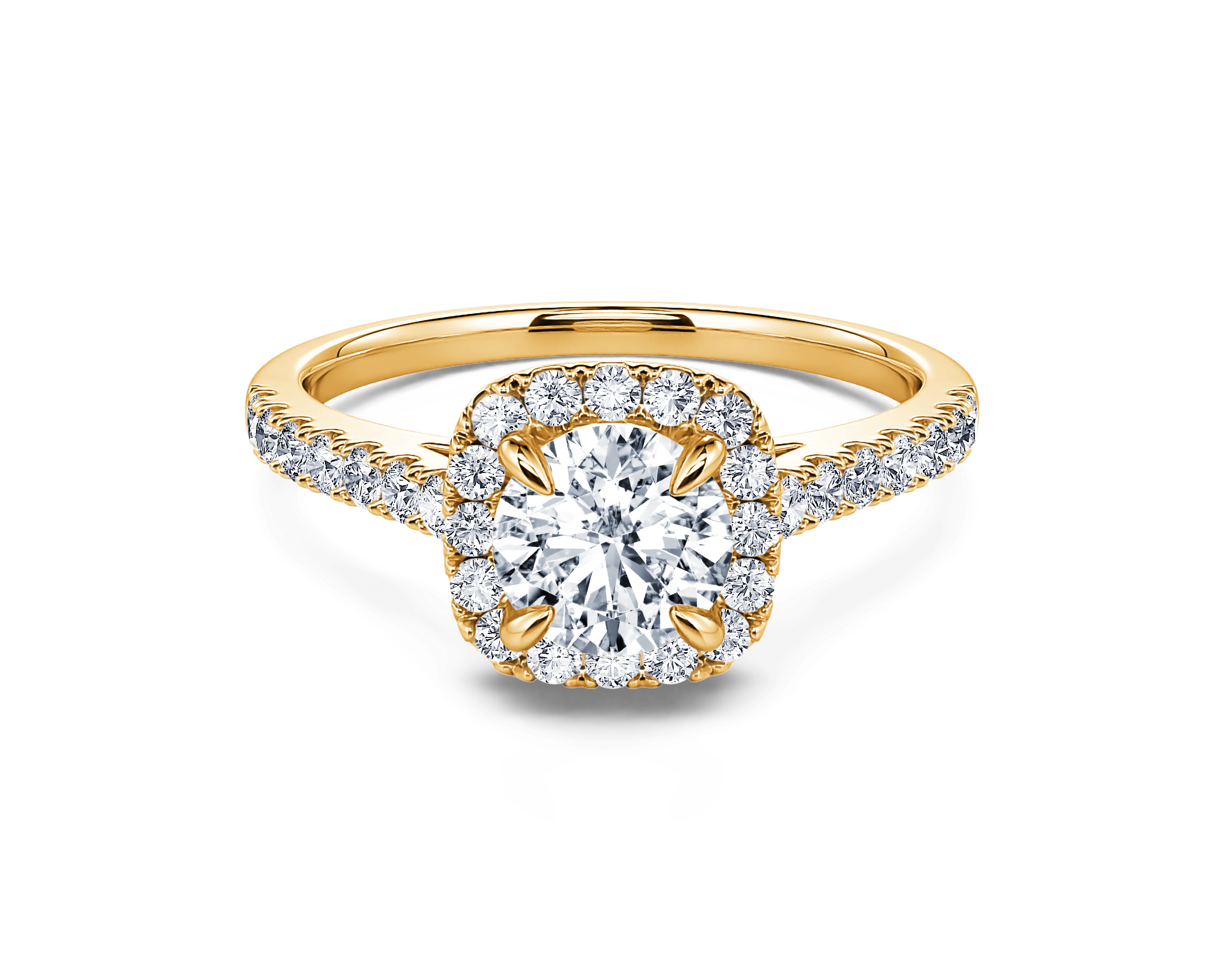 Bague de fiançailles Zeina or jaune