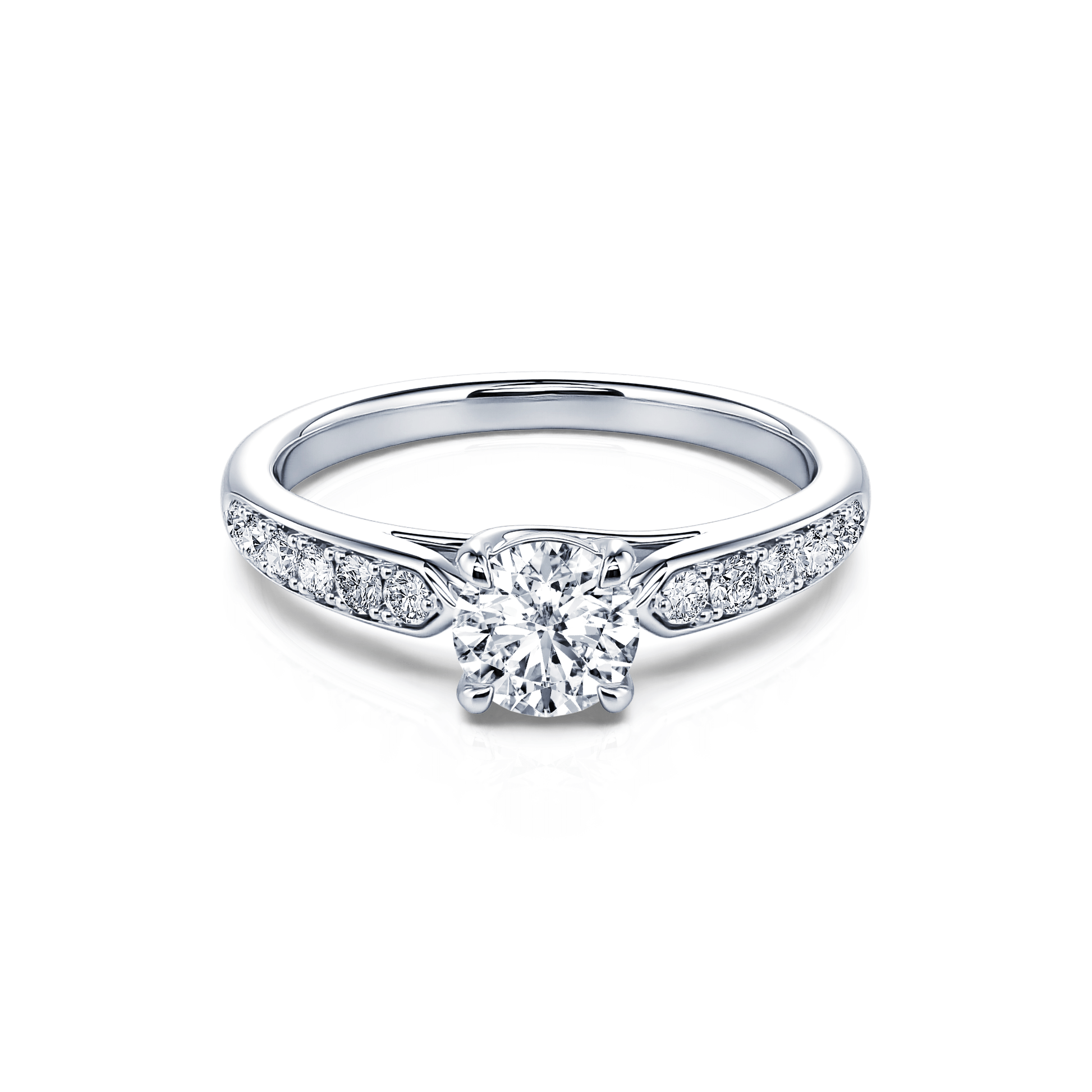 Solitaire platine diamant de synthèse Ofé Lab 3