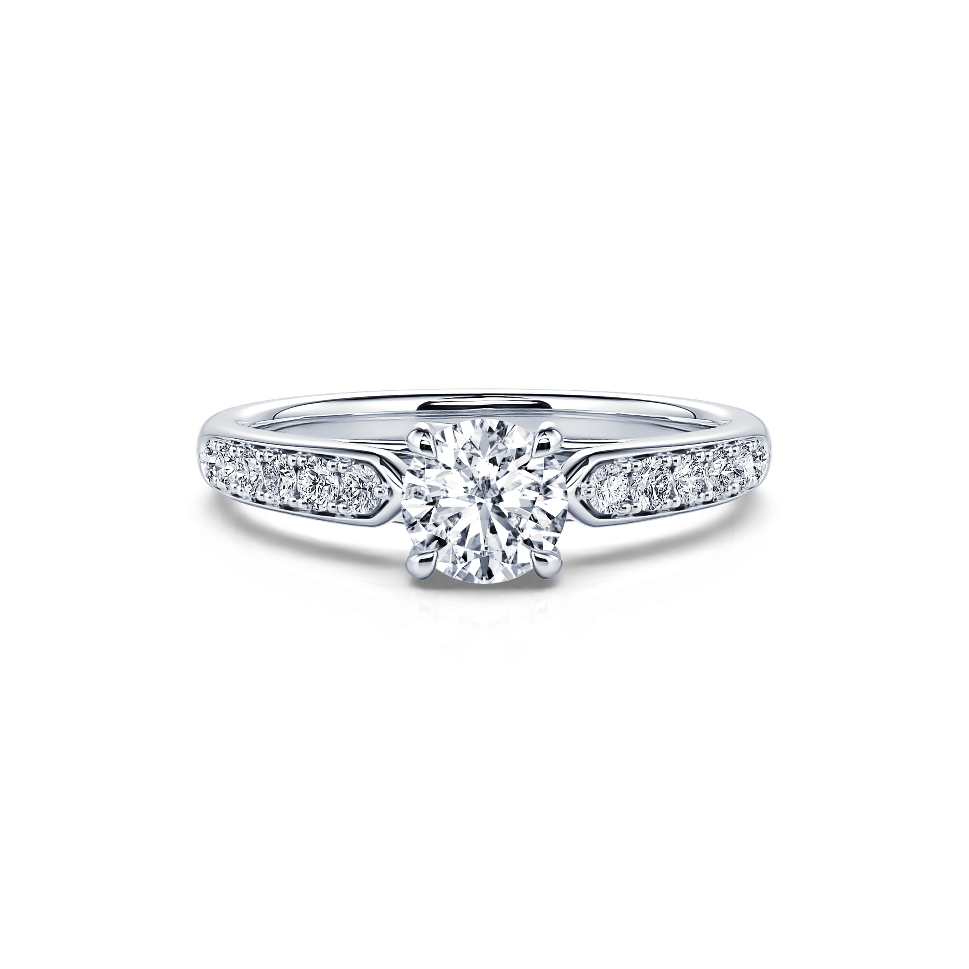 Solitaire platine diamant de synthèse Ofé Lab 1