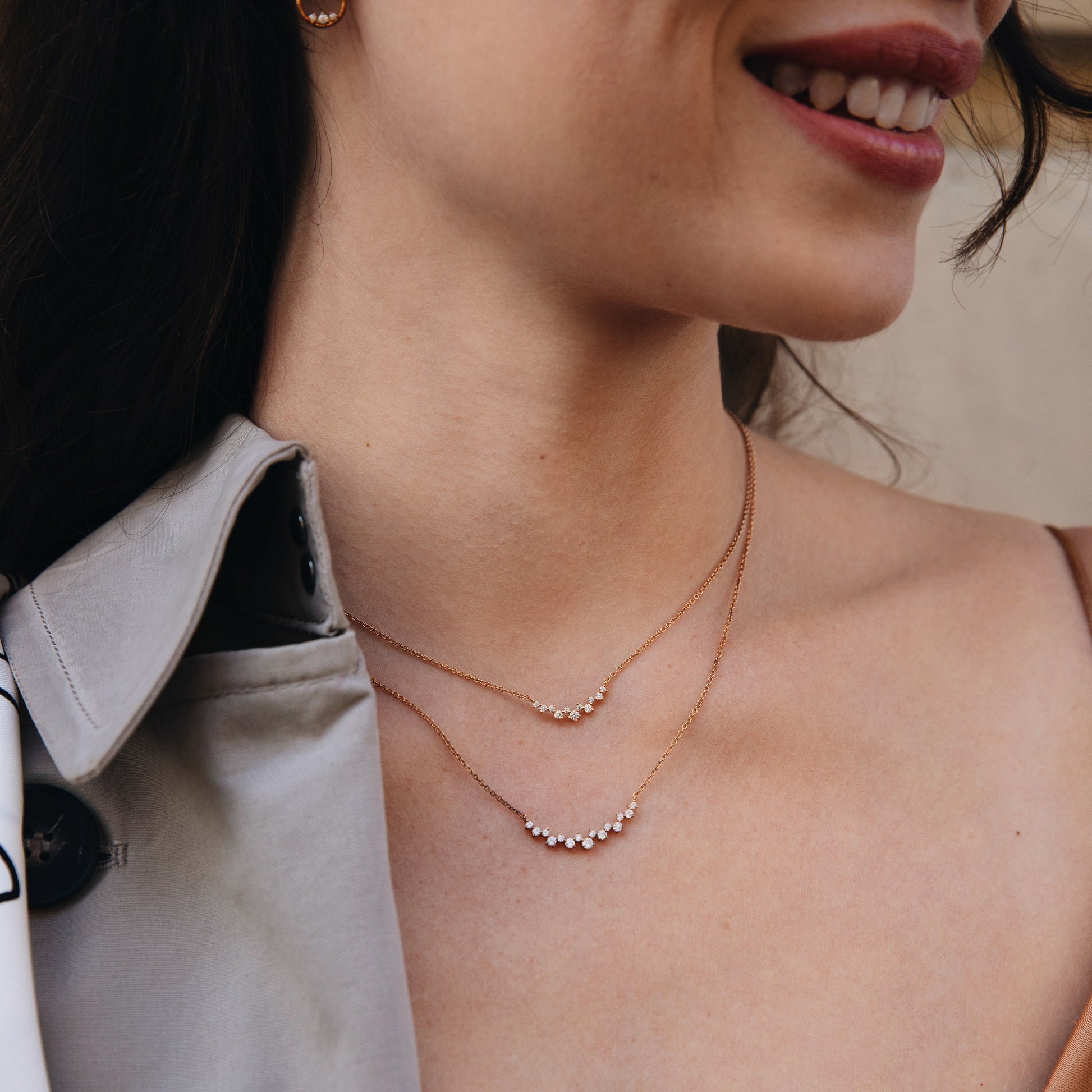 Collier or jaune multi pierres Annette 6