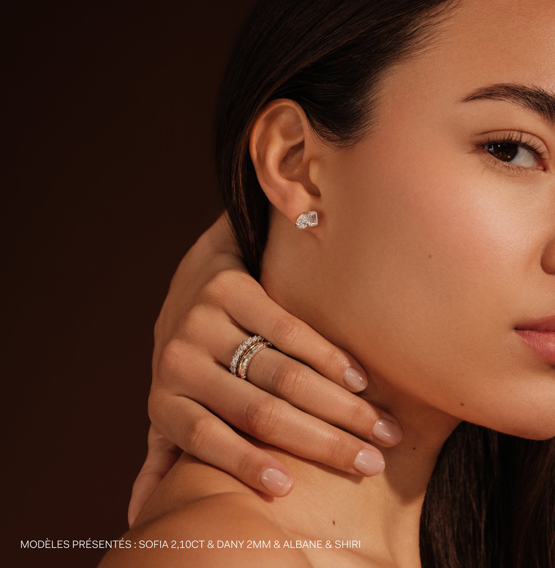 Alliance platine diamant de synthèse navette Sofia Lab 4