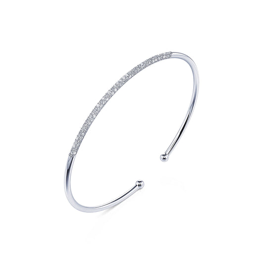 Lilia - Bracelet diamant or blanc #1
