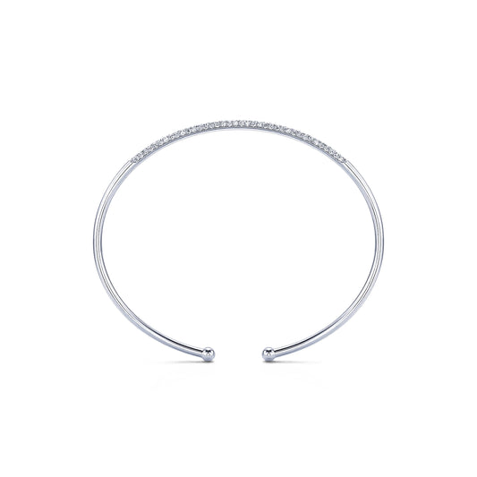 Lilia - Bracelet diamant or blanc #2