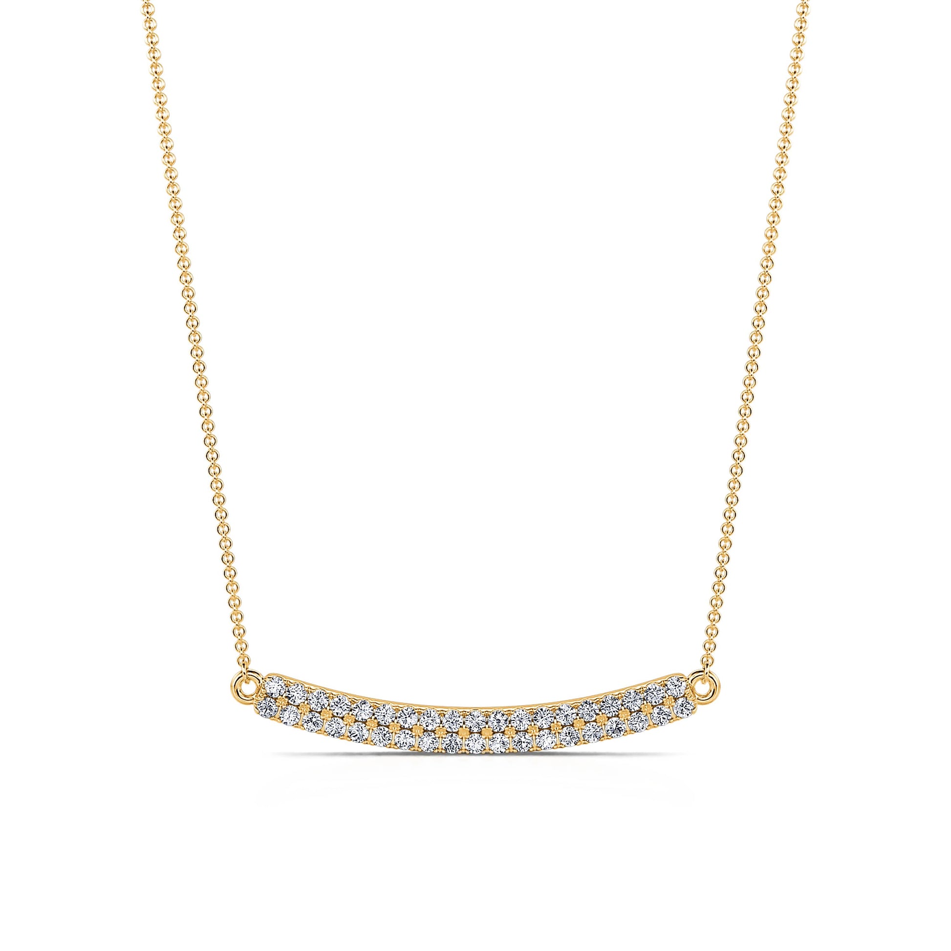 Collier diamant or jaune Yaelle 1