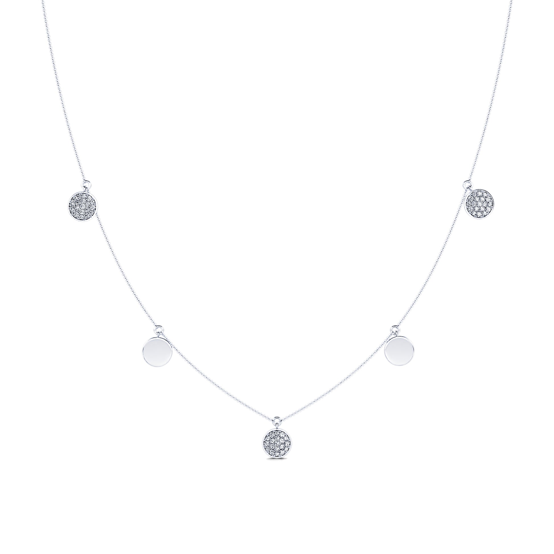Collier or blanc et diamant  Louna 2