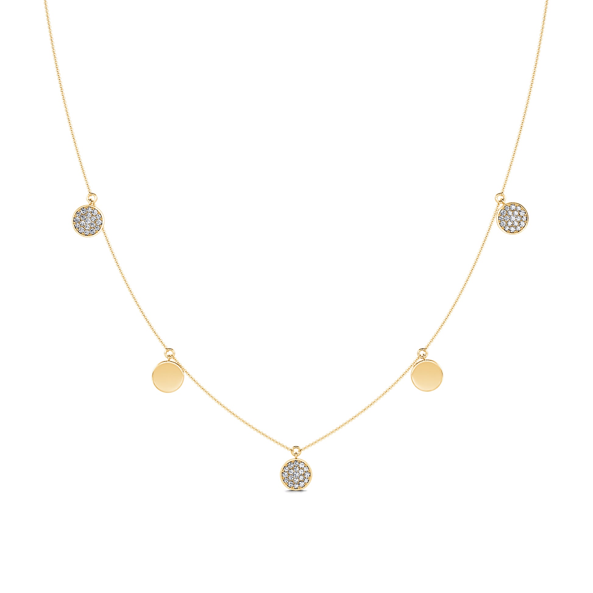 Collier or jaune et diamant  Louna 2