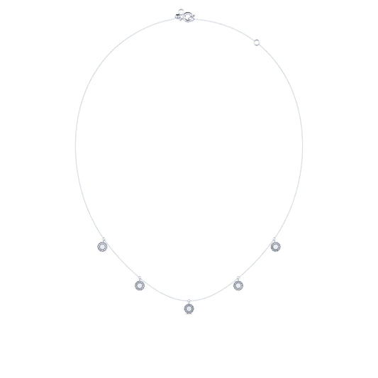 Lia&nbsp;-&nbsp;Collier or blanc et diamant  #2