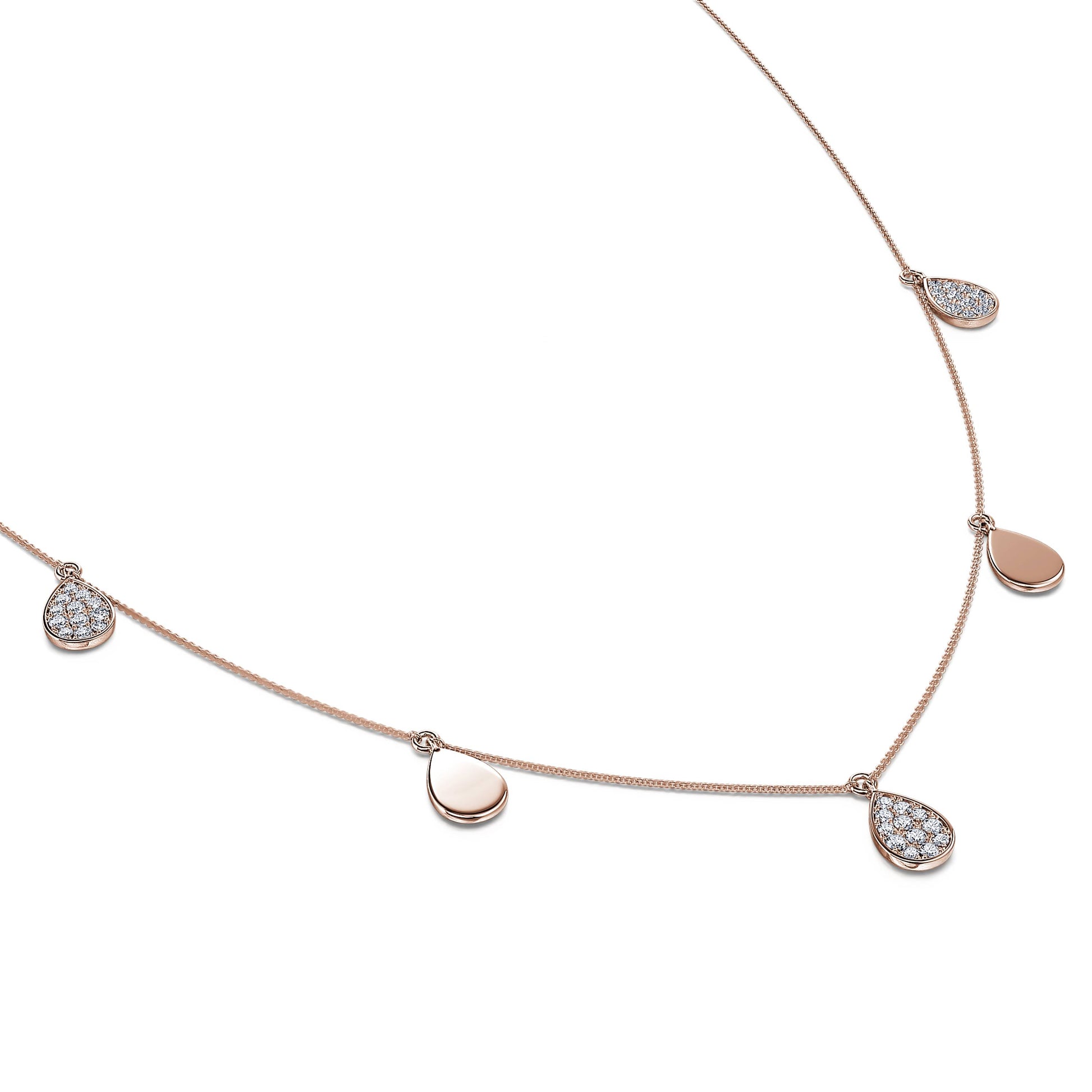 Collier or rose multi pendantifs Alma 1