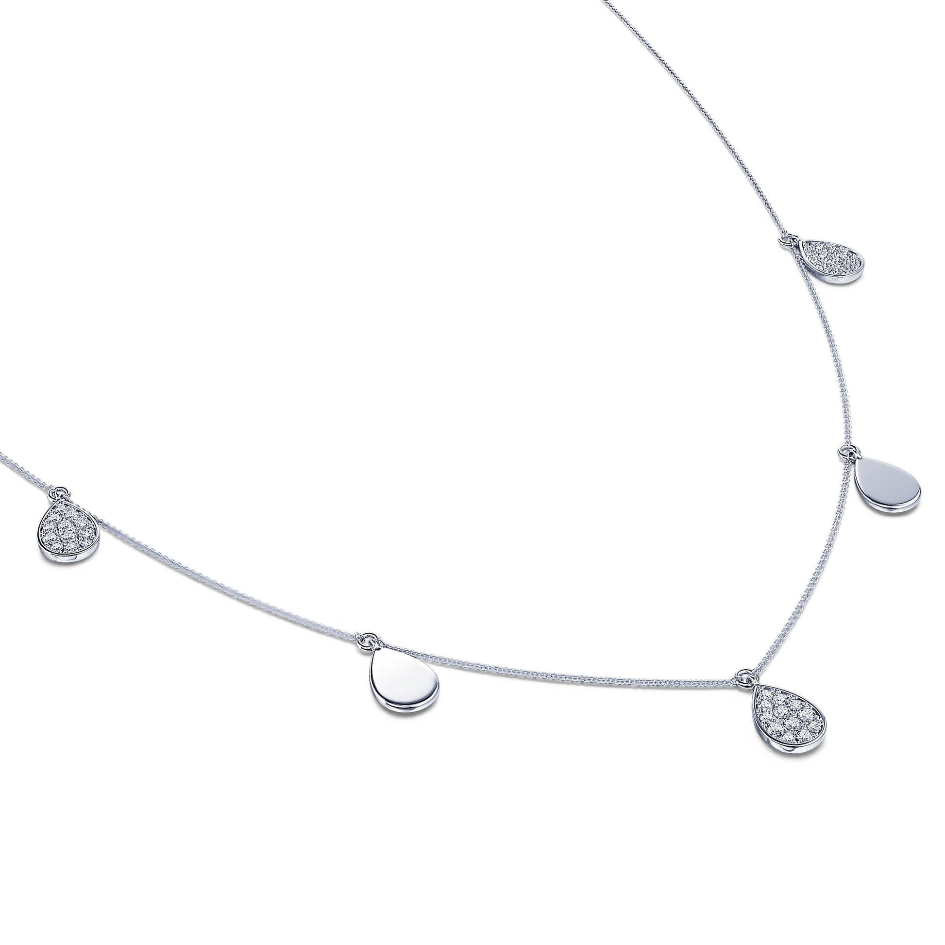 Collier or blanc multi pendantifs Alma 1