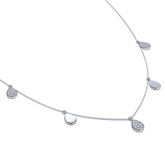 Alma&nbsp;-&nbsp;Collier or blanc multi pendantifs #1