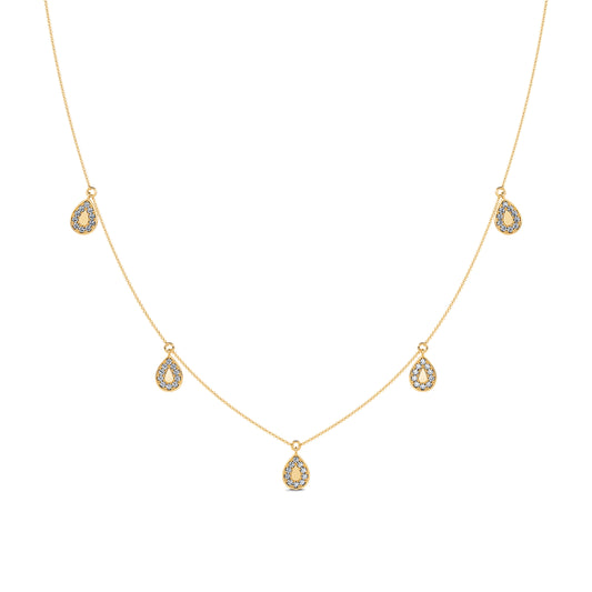 Polly&nbsp;-&nbsp;Collier or jaune et diamants #2