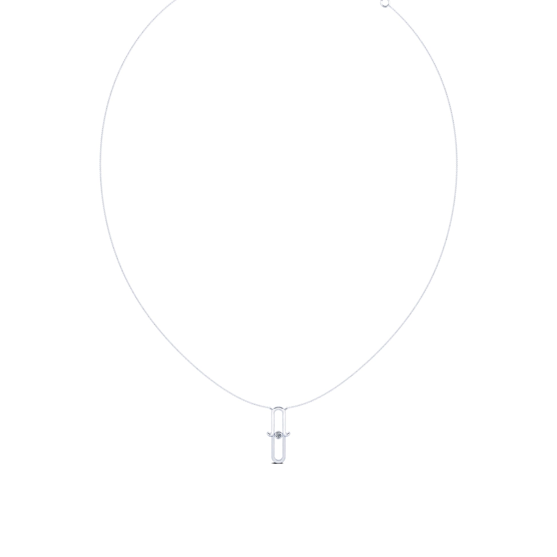 Collier main or blanc diamant  Dana 3