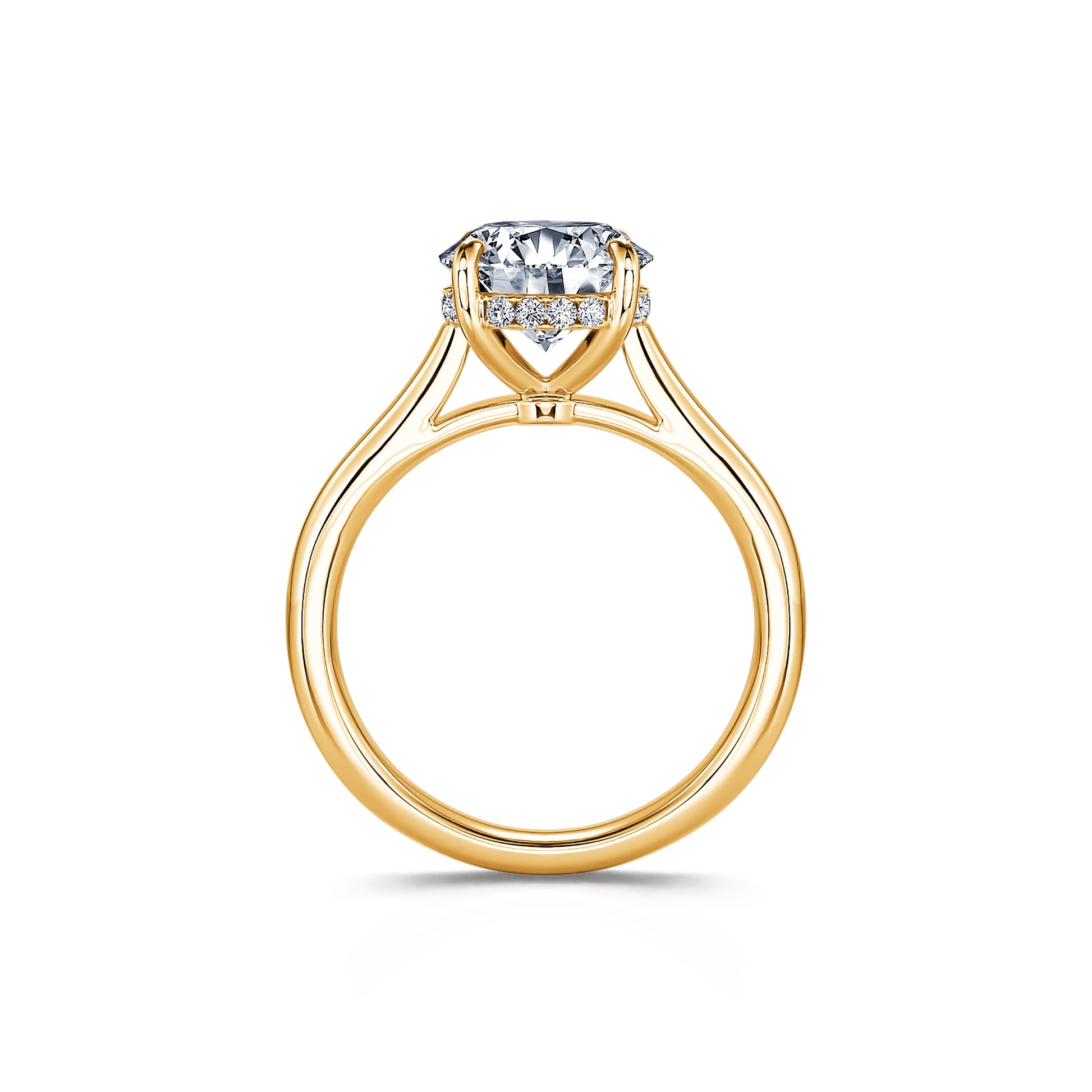 Solitaire or jaune diamant de synthèse Elya Lab 3