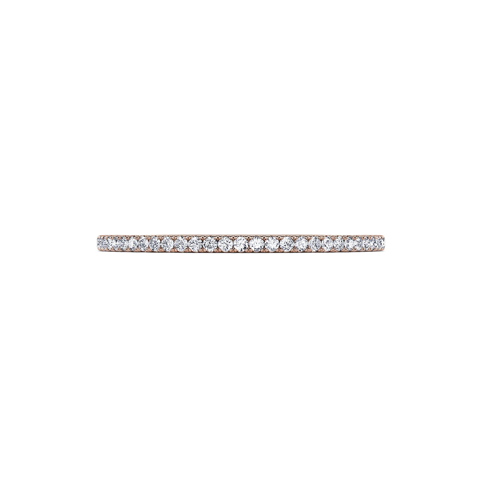 Alliance tour complet diamant or rose Liz 2