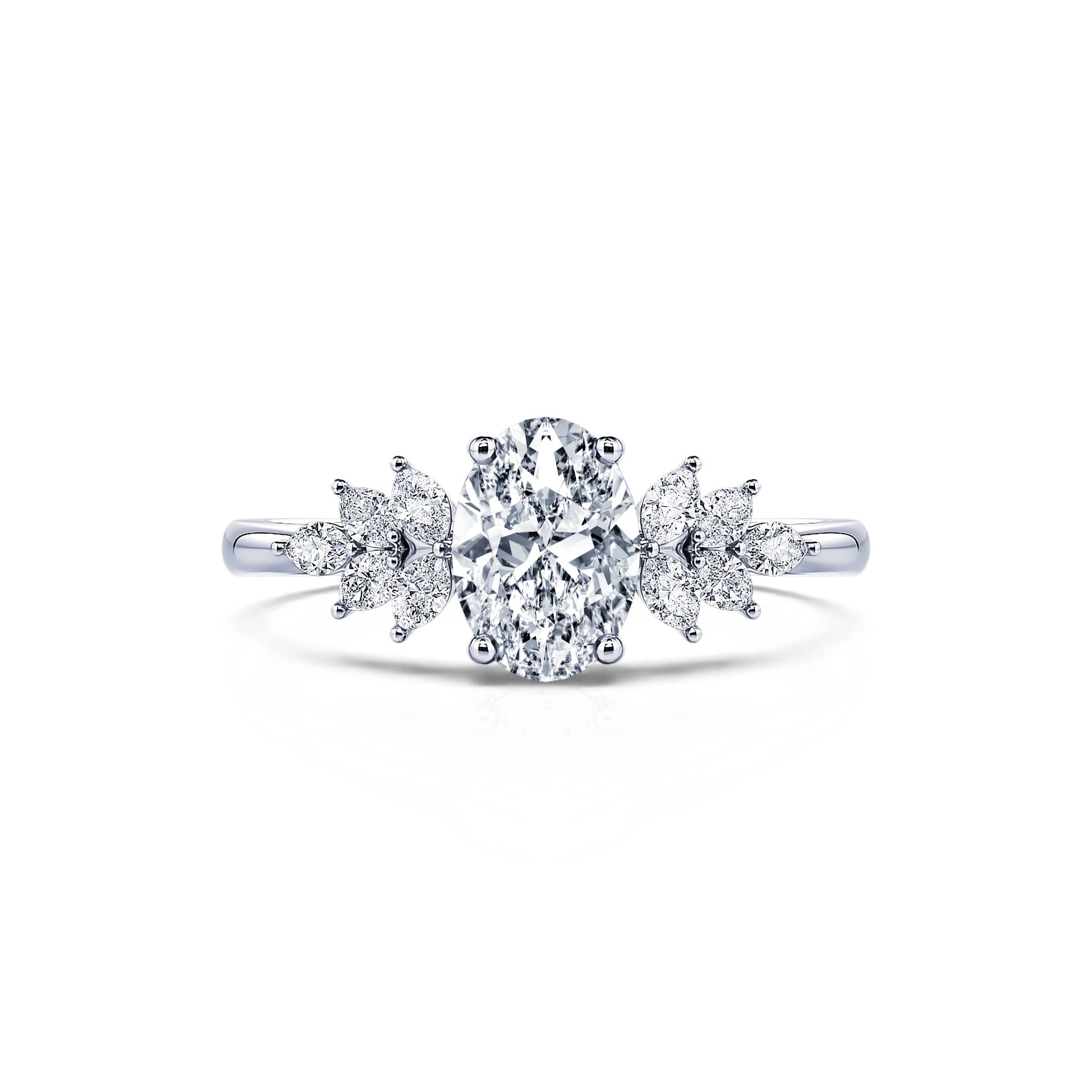 Bague de fiançailles platine diamant Loly 1