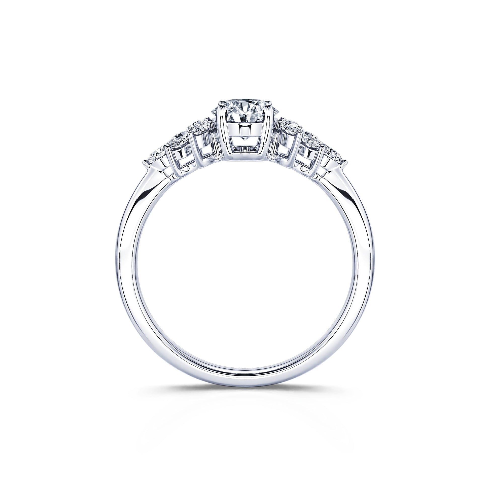 Bague de fiançailles platine diamant Loly 4