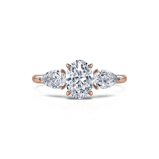 Morgan - Bague de fiançailles Or rose diamant #1