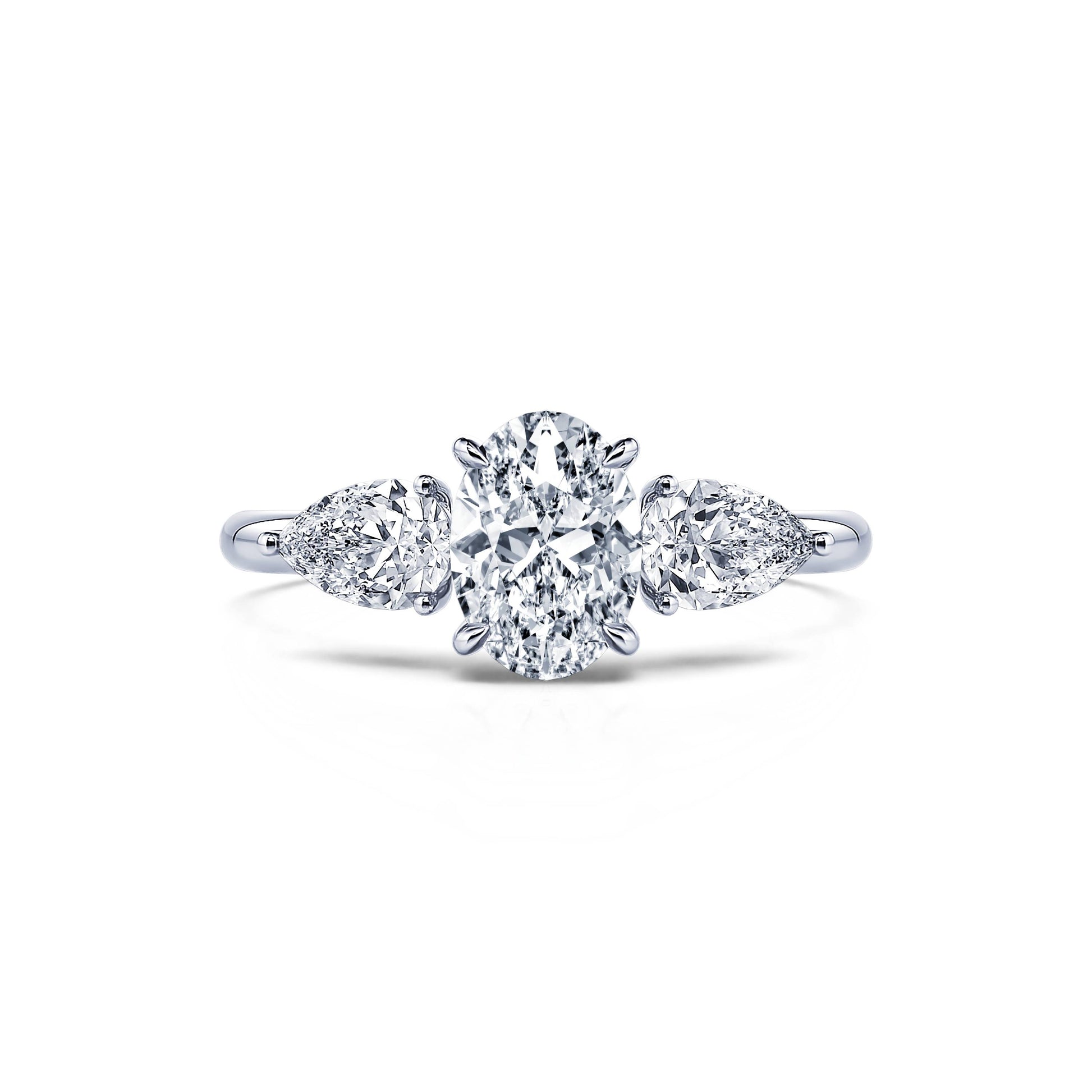 Bague de fiançailles platine diamant Morgan 1