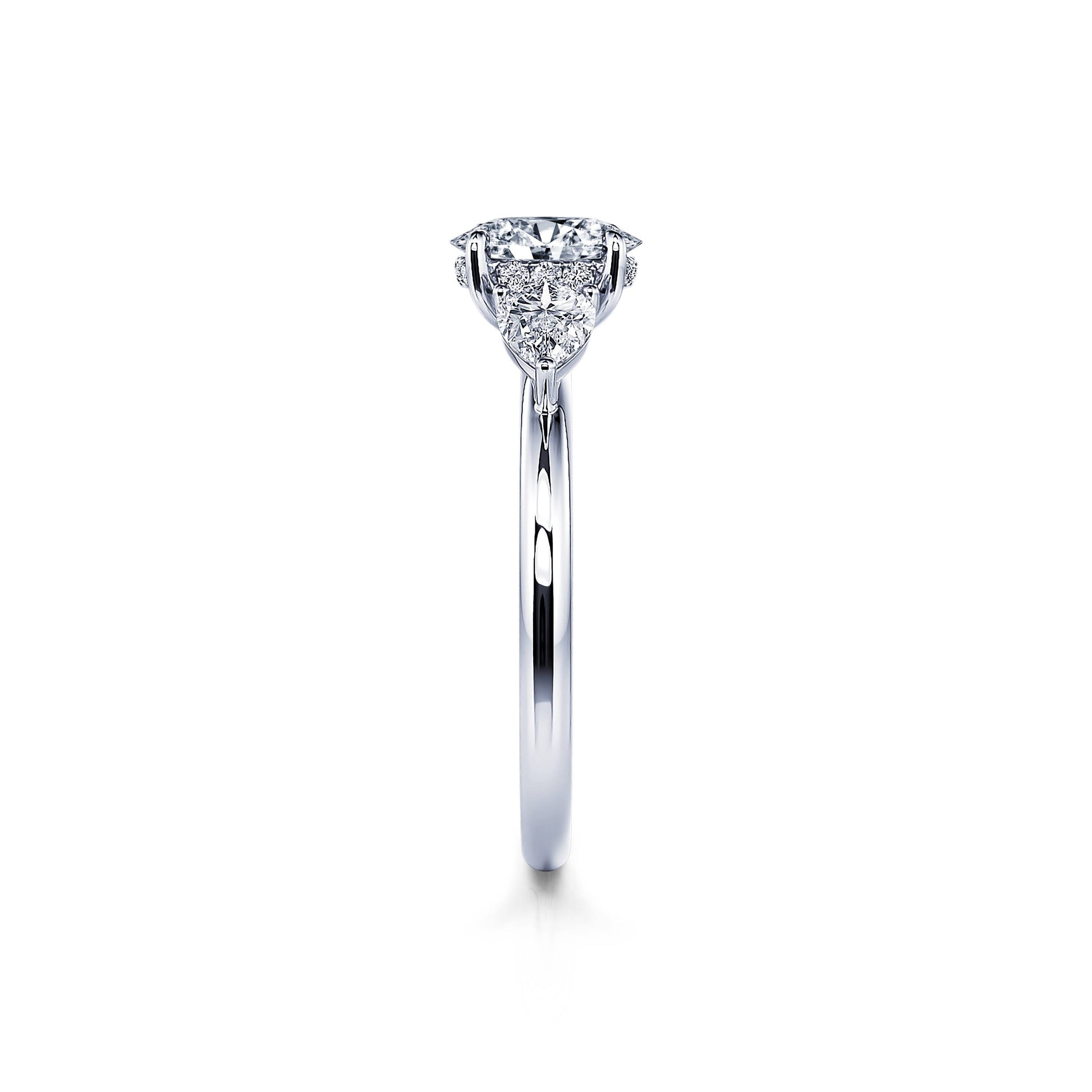 Bague de fiançailles platine diamant Morgan 3