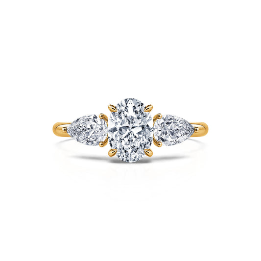 Morgan Lab - Bague de fiançailles Or jaune diamant de synthèse #1