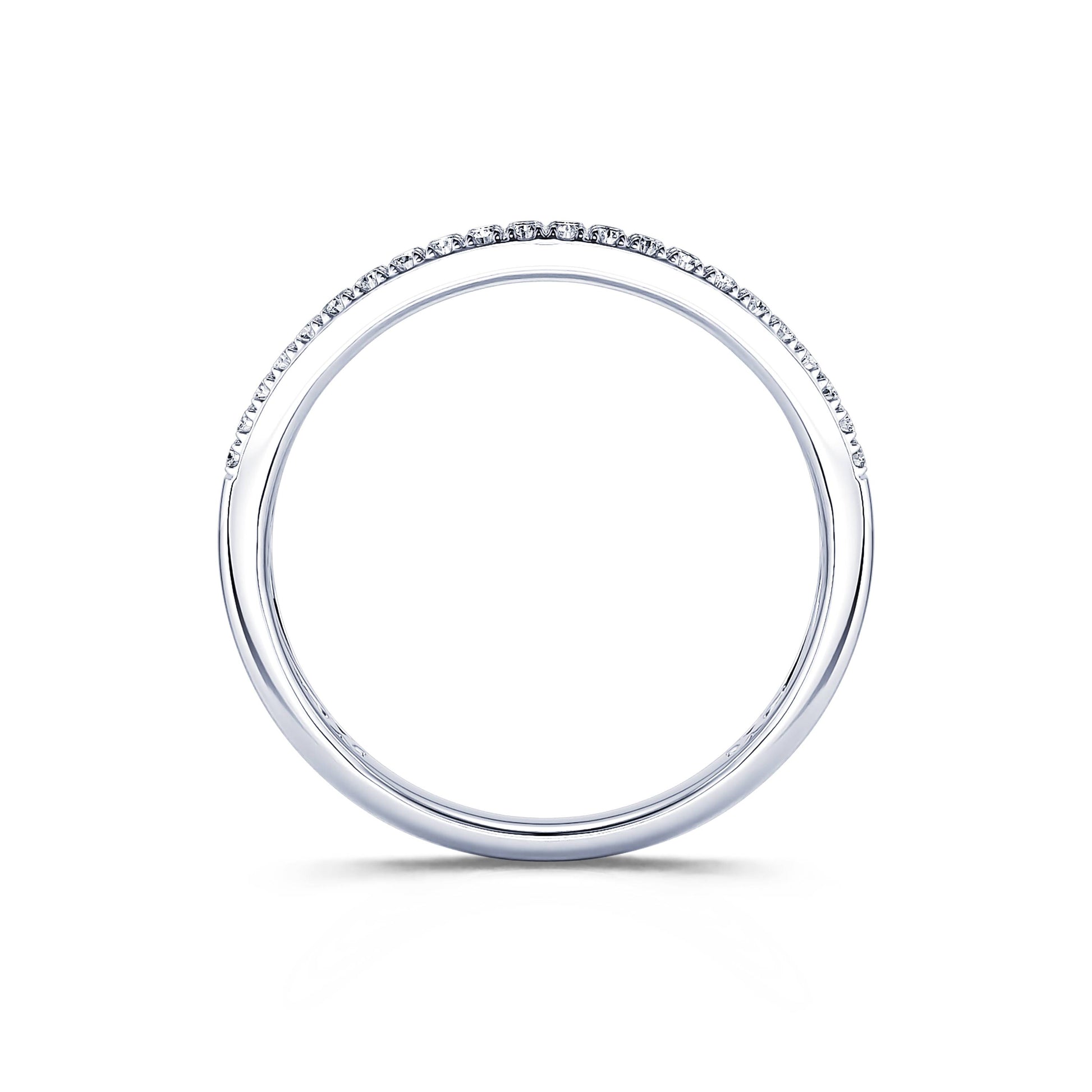 Alliance demi tour diamant pavé platine Venista S 4