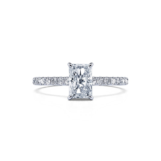Lana Lab - Solitaire platine diamant de synthèse Radiant #1