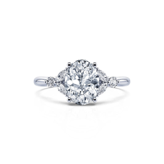 Megane Lab&nbsp;-&nbsp;Bague de fiançailles platine diamant de synthèse #1
