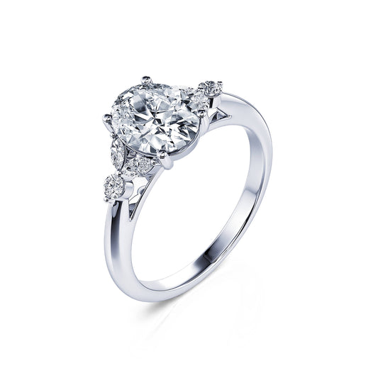 Megane Lab&nbsp;-&nbsp;Bague de fiançailles platine diamant de synthèse #2
