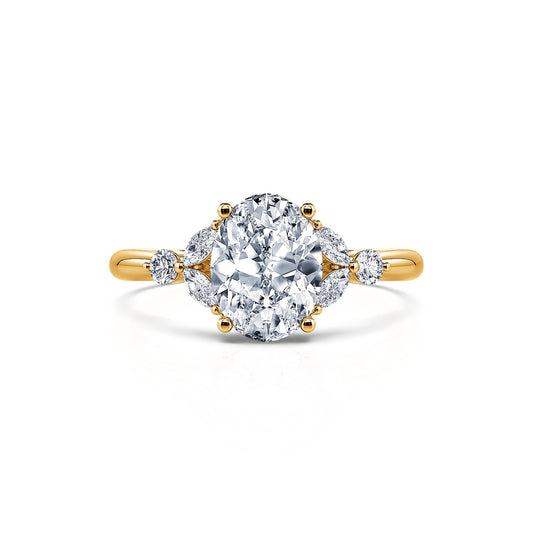 Megane Lab - Bague de fiançailles or jaune diamant de synthèse #1