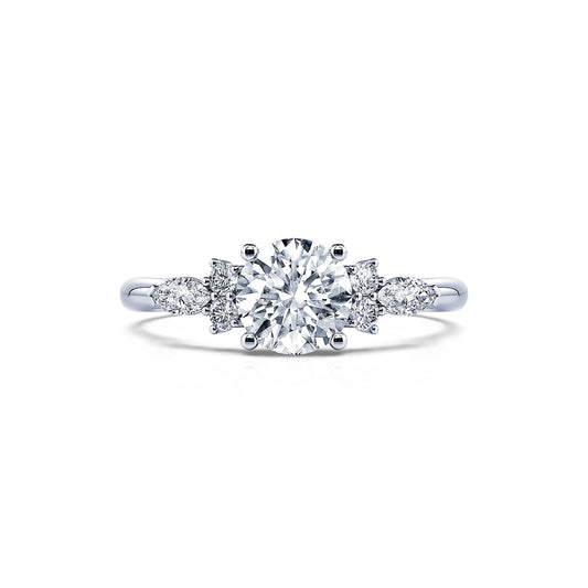 Lyra Lab&nbsp;-&nbsp;Bague de fiançailles platine diamant de synthèse #1