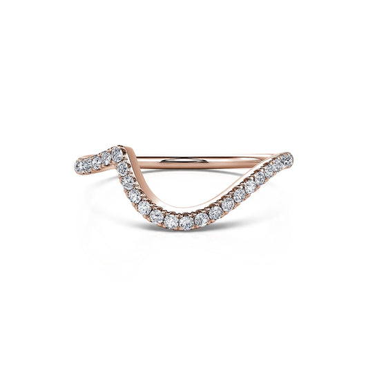 Calista Lab&nbsp;-&nbsp;Alliance en diamant de synthèse et or rose #2
