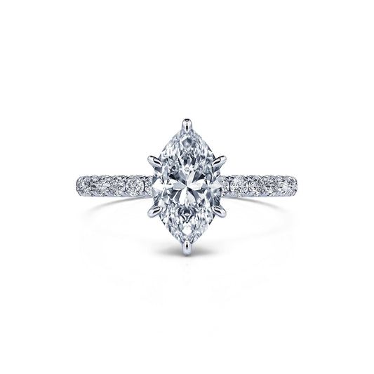 Mathilde Lab&nbsp;-&nbsp;Solitaire diamant de synthèse en platine #1